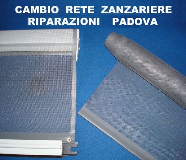 Cambio rete zanzariere e riparazioni